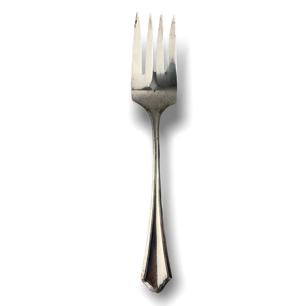 Vintage Oneida Community Par Plate Vernon-Ashley 8.25" Cold Meat Serving Fork